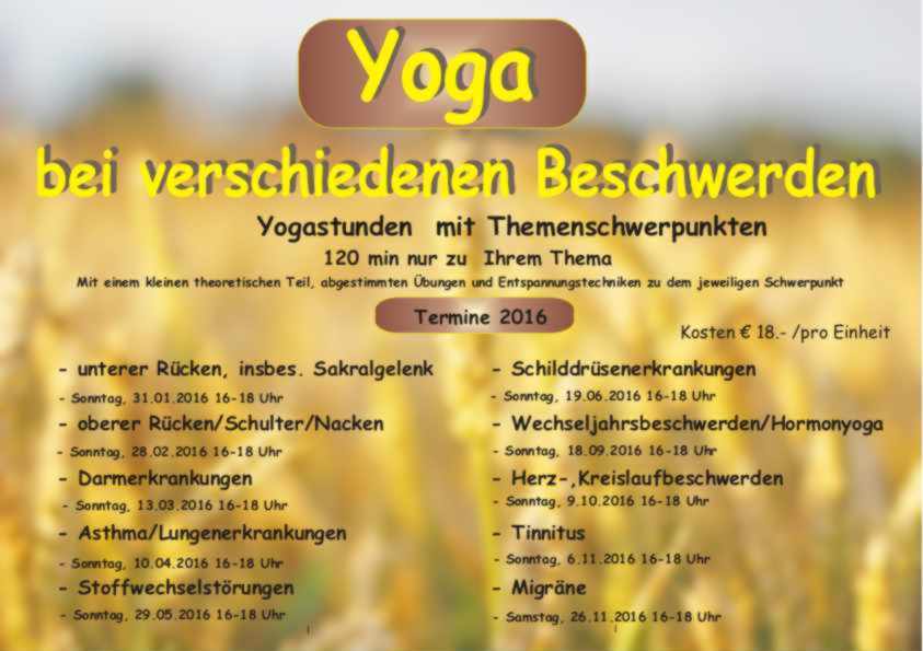 yoga bei Beschwerden